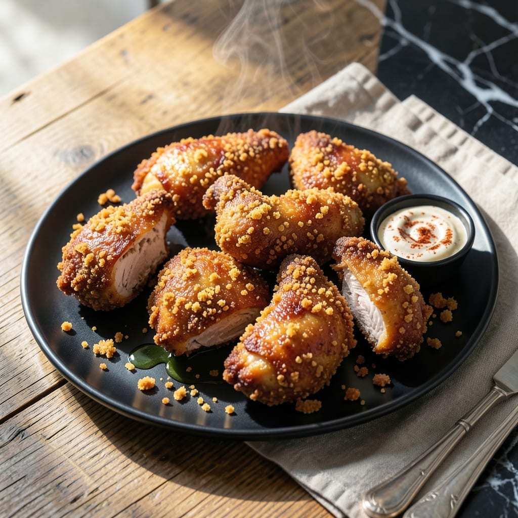 Fried Chicken Air Fryer Recipe No Buttermilk: Crispy Coating Without the Dairy