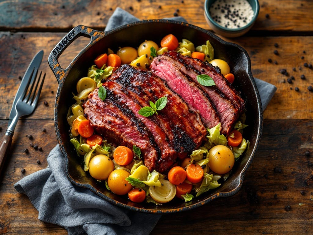 Traeger Smoked Corned Beef and Cabbage Recipe: Low-and-Slow Tender Meat with Fragrant Herb-Infused Steam