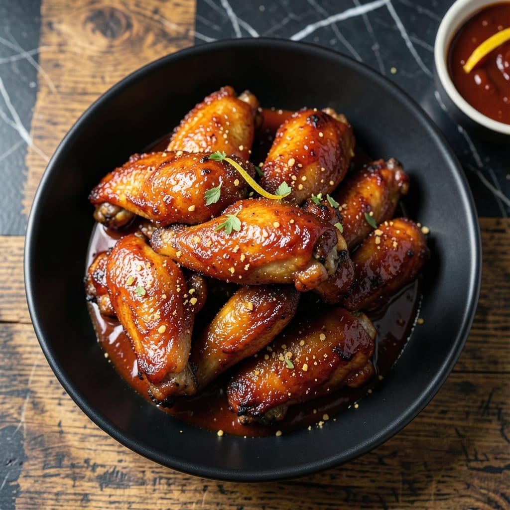Recipe For Oven Barbecued Chicken Wings: Sticky Glaze Without the Grill