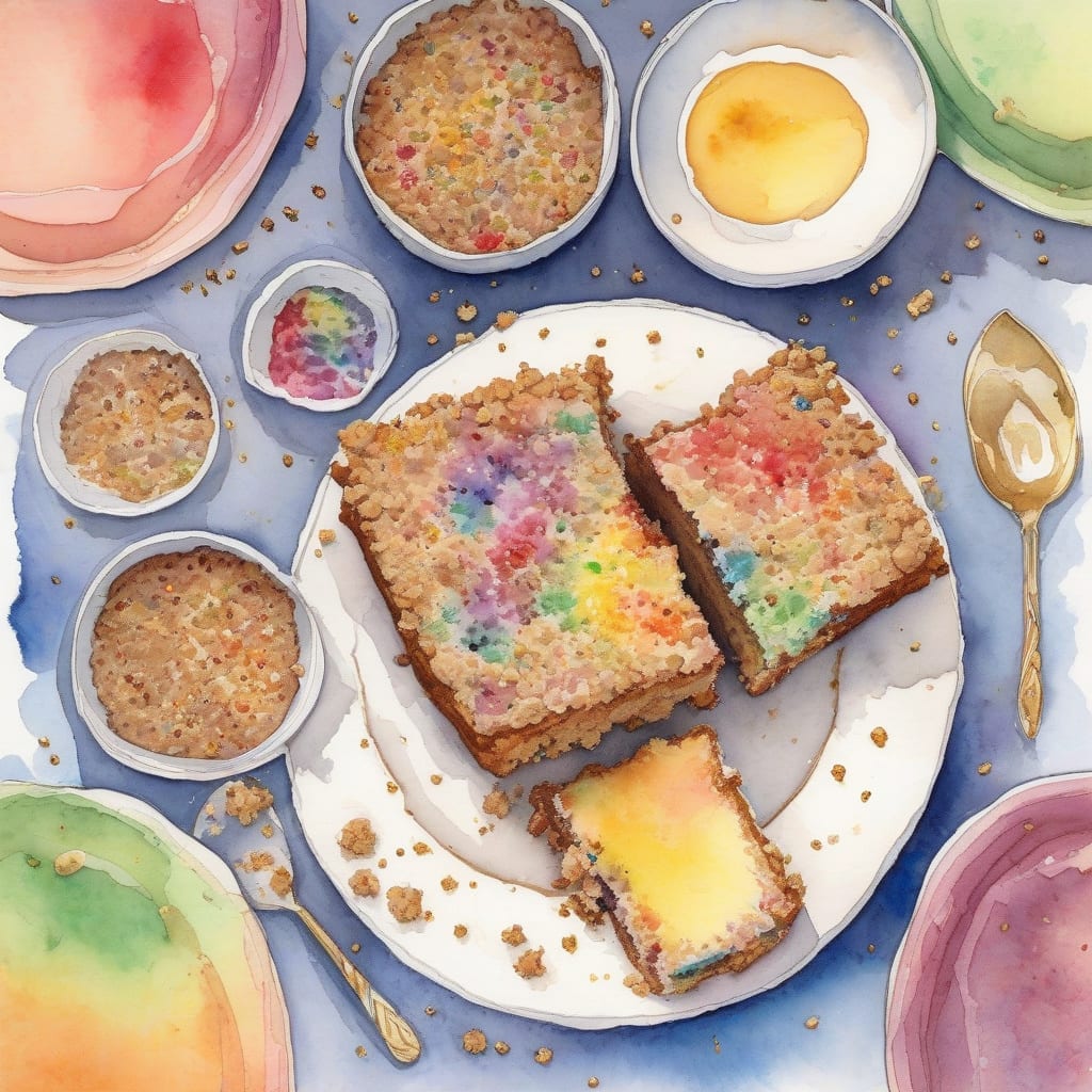 rainbow cookie crumb cake recipe