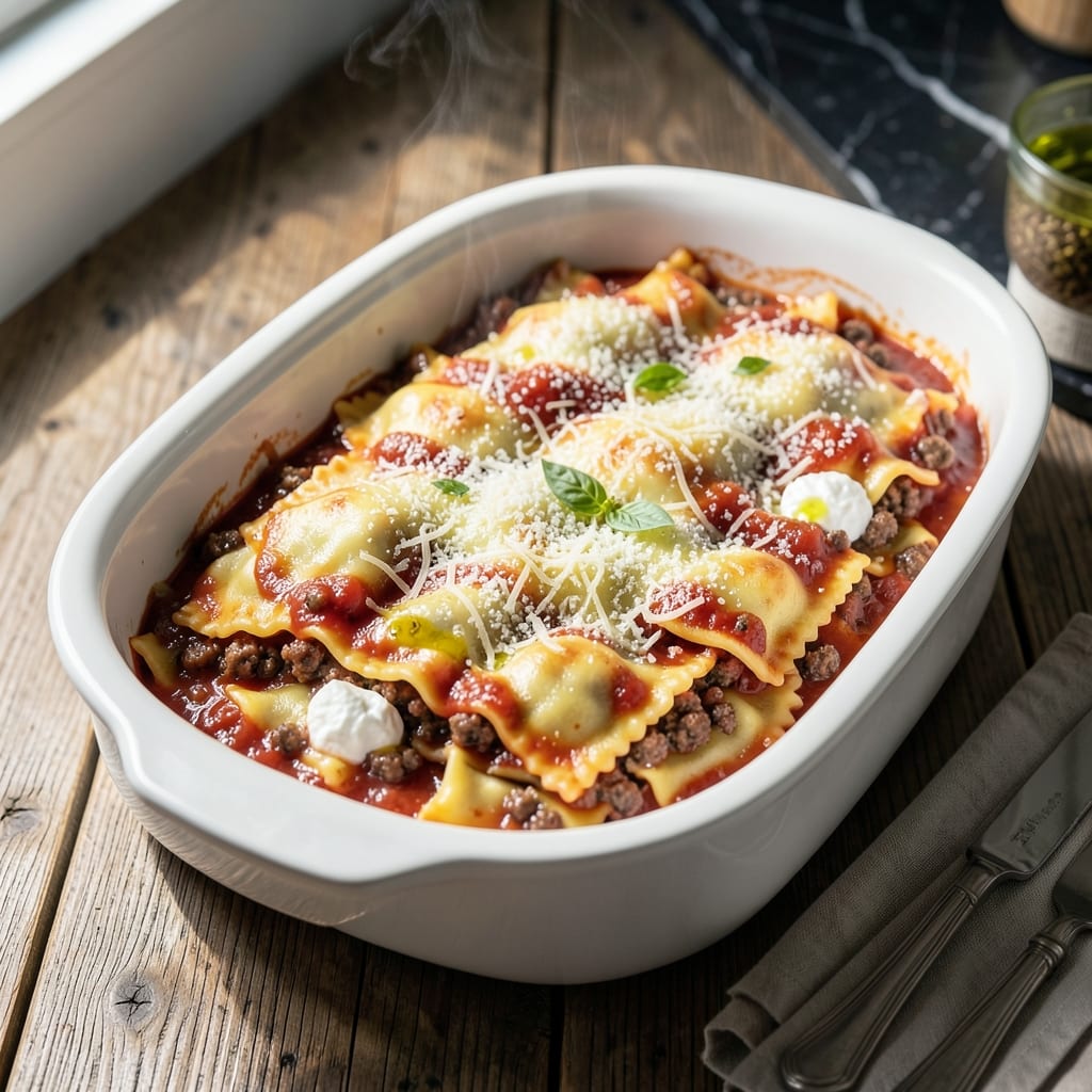 Recipe for Crock Pot Lasagna Using Ravioli: No-Boil Cheese Layers