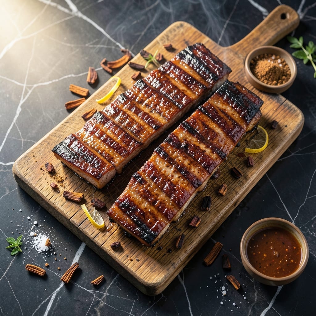 Slow Cook Ribs on Gas Grill Recipe: Applewood Infused Smoky Tenderness