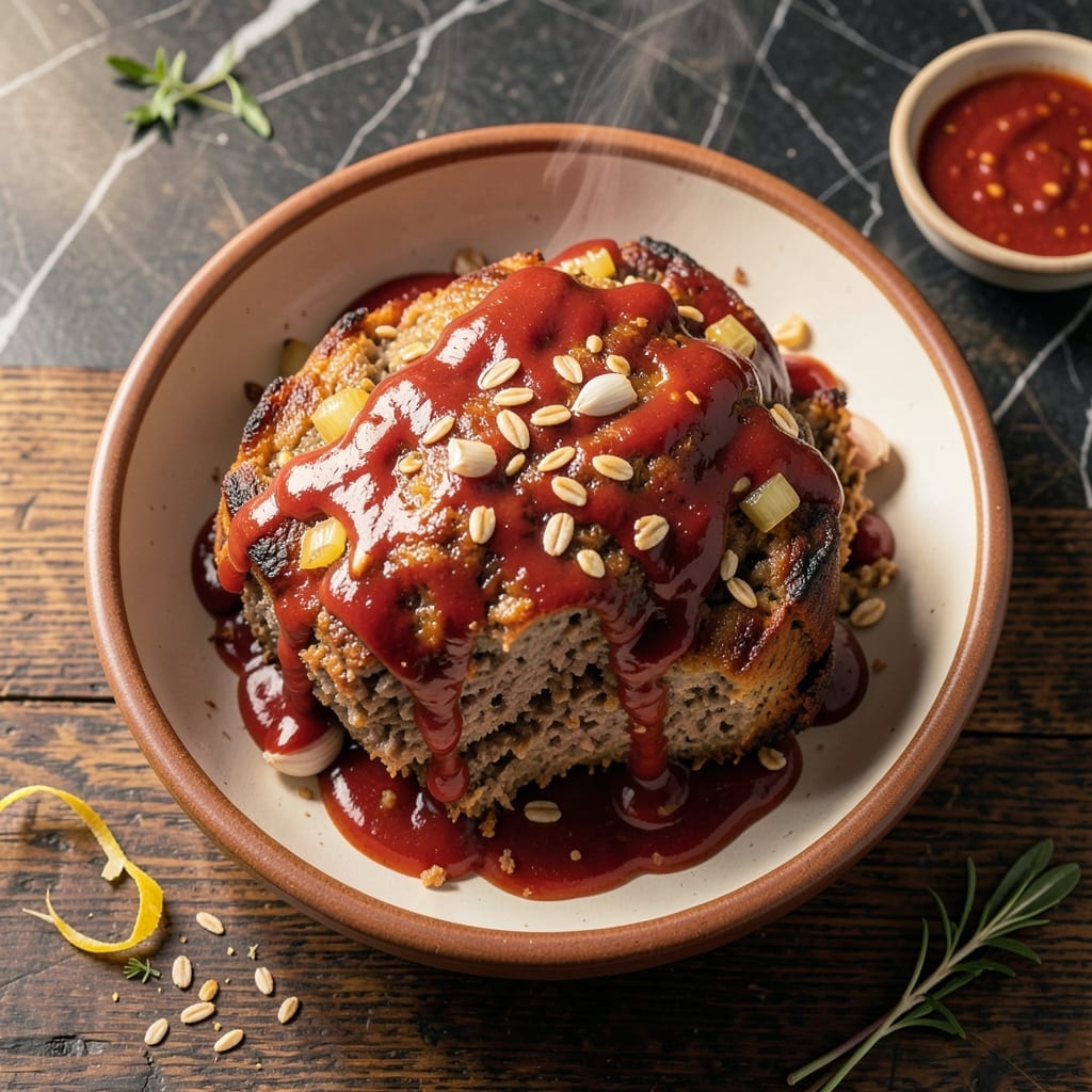 Meatloaf Recipe Using Chili Sauce: Tangy Glaze Over Moist Slices