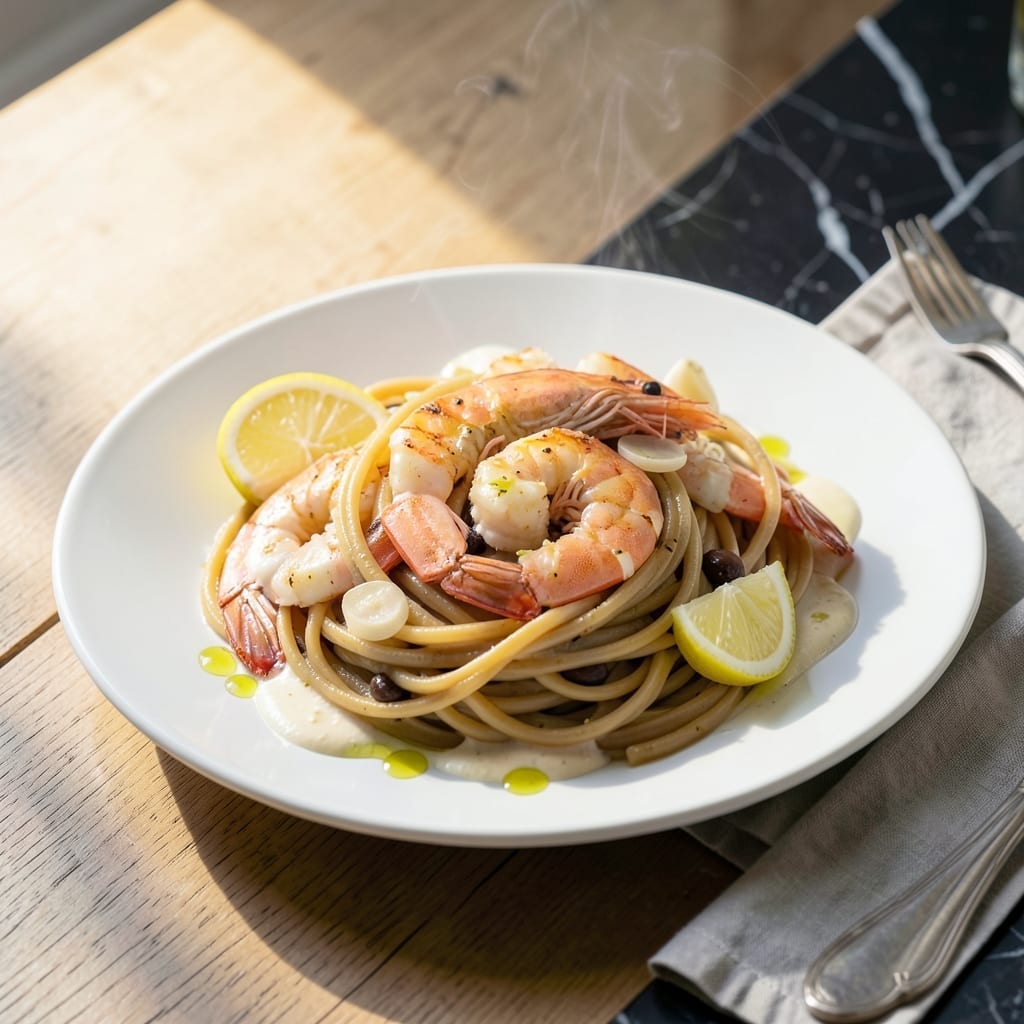 Shrimp Scampi Recipe Low Fat: Garlicky Lemon Zest With No Butter