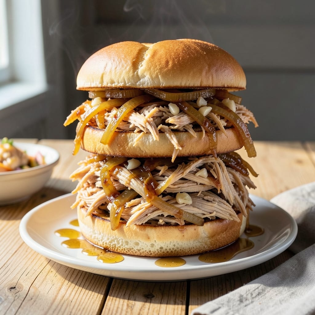 Shredded Chicken Sandwich Recipe Crockpot: Effortless Pulled Perfection for Busy Days