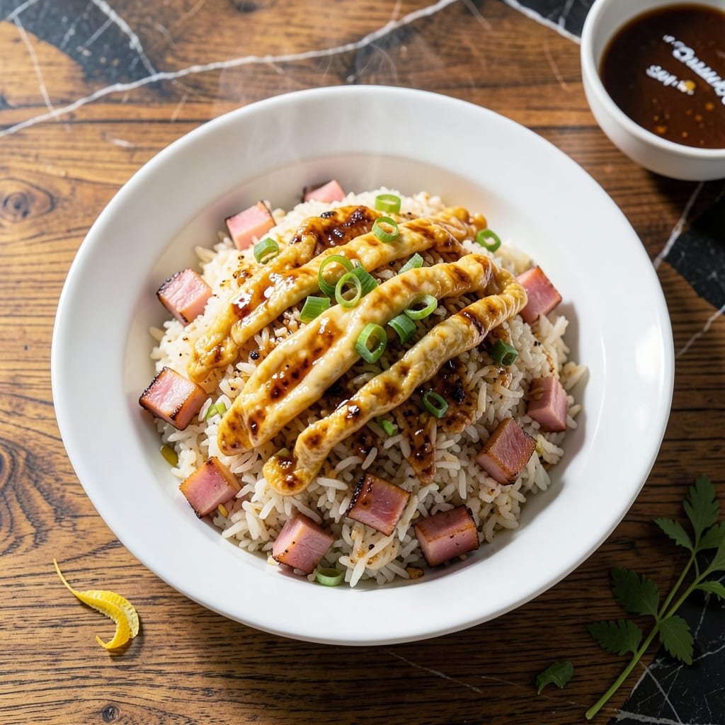 Ham Fried Rice Recipe With Egg: Wok-Seared Savory Bites