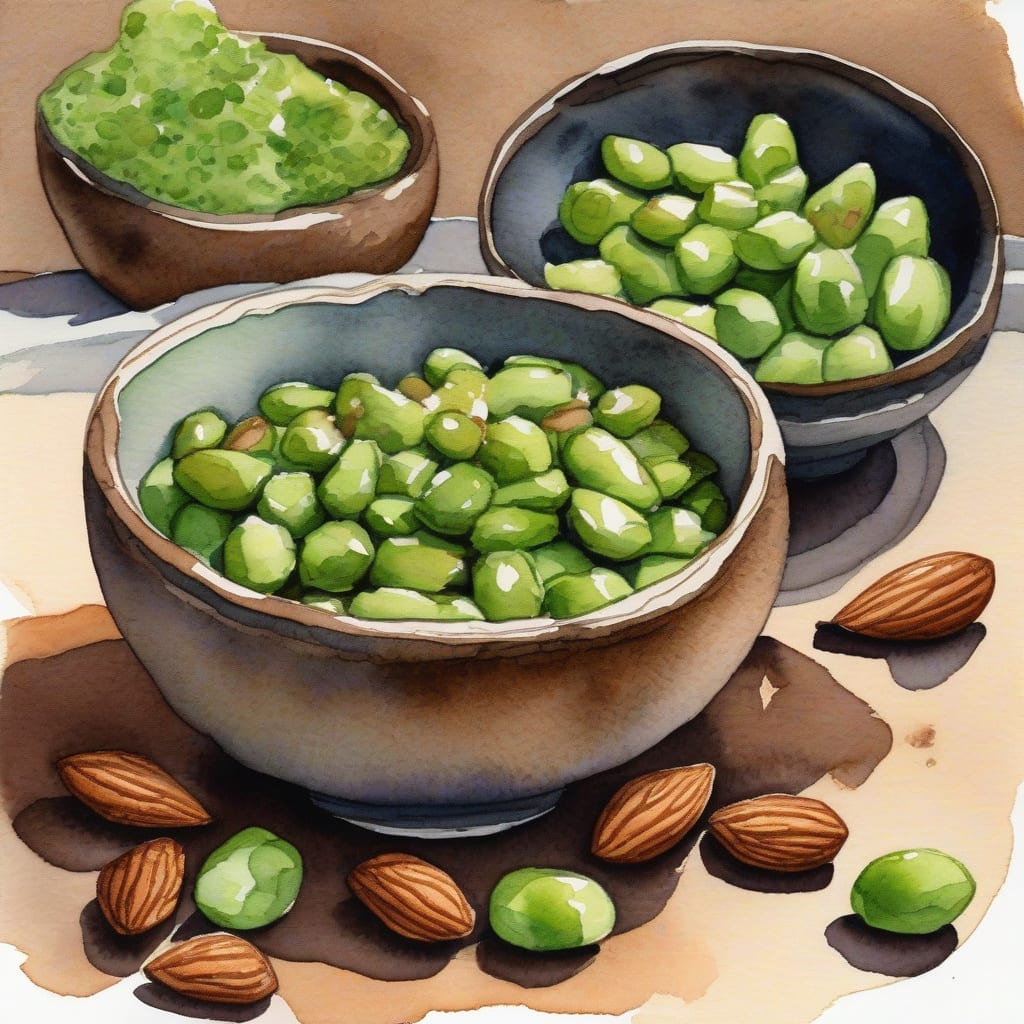 wasabi soy almonds recipe