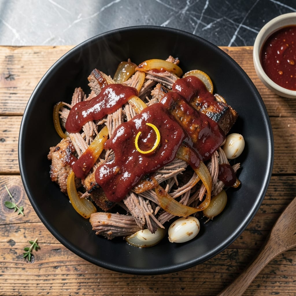 Slow Cooker Barbecue Beef Recipe: Hands-Off Smoky Sweetness