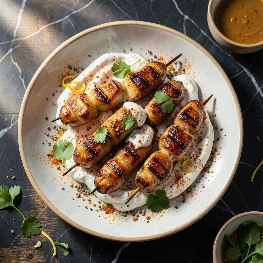 Recipe Chicken Kabab: Charcoal-Kissed Spiced Skewers