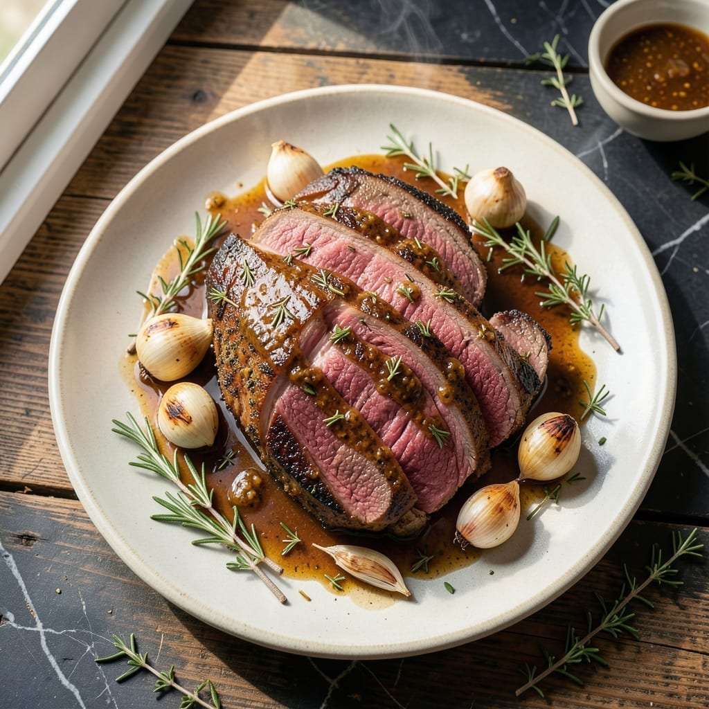 Jamie Oliver's English Roast Beef Recipe: Herb-Crusted Sunday Centerpiece