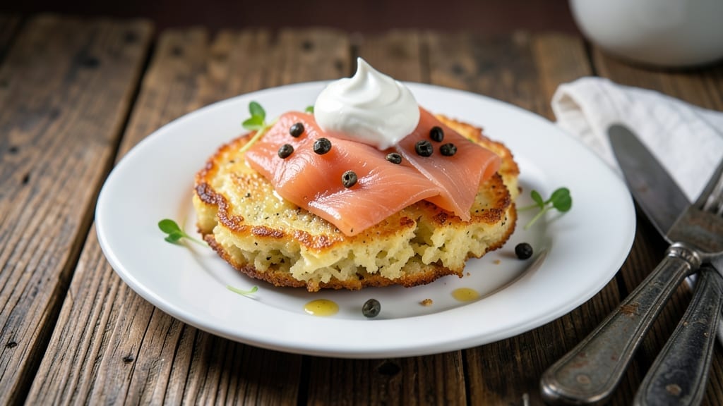 Smoked Salmon Potato Latkes
