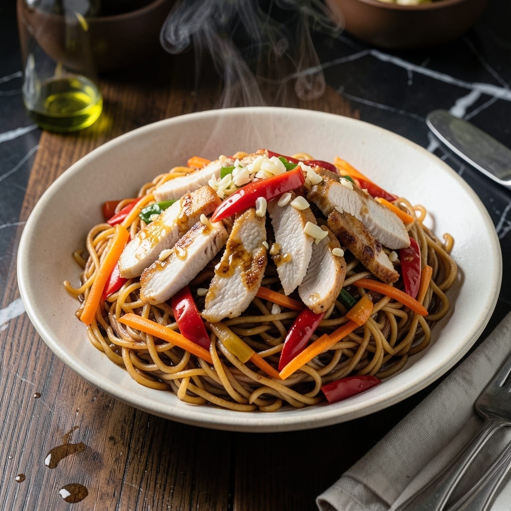 Recipe for Chinese-Style Fried Noodles: Wok-Seared Savory Stir-Fry