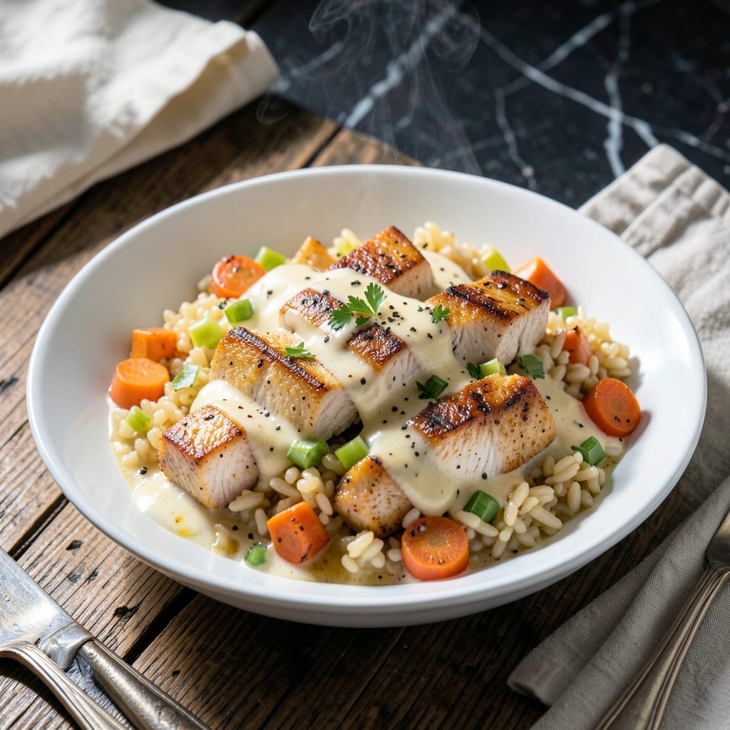 Creamy Chicken Pot Pie Orzo Recipe: One-Pot Comfort in a Bowl Creamy Chicken Pot Pie Orzo Recipe: One-Pot Comfort in a Bowl