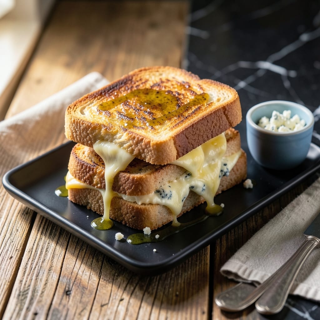 Blue Cheese Grilled Cheese Recipe: Bold Flavor Melt With Crunchy Bread