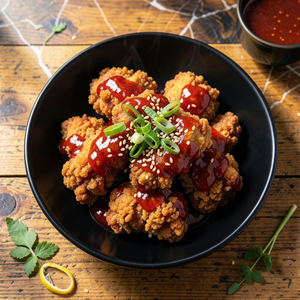 Joshua Weissman's Korean Fried Chicken Recipe: Double-Crisp Gochujang Glaze