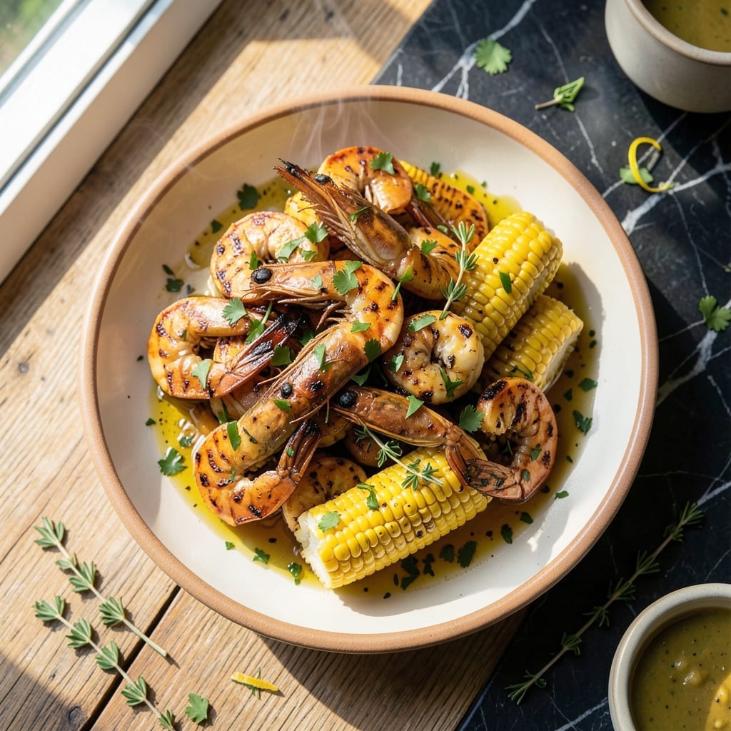 Grilled Shrimp and Corn Recipe: Smoky Sweetness With Herb-Infused Char