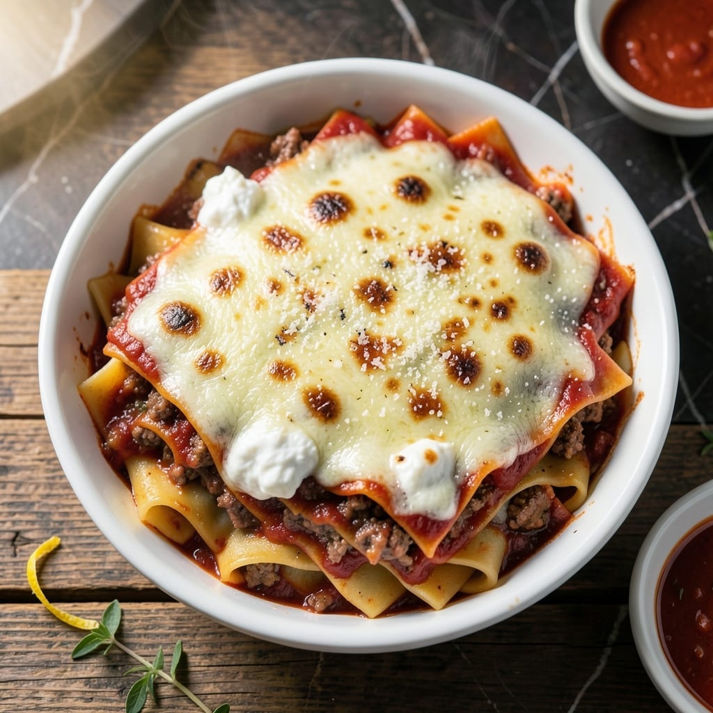 Lasagna Recipe With Marinara Sauce: Layered Cheese and Pasta Harmony