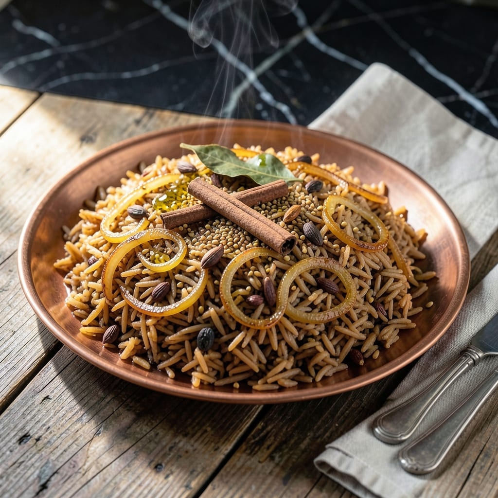 Afghan Brown Rice Recipe: Aromatic Spices With Caramelized Depth