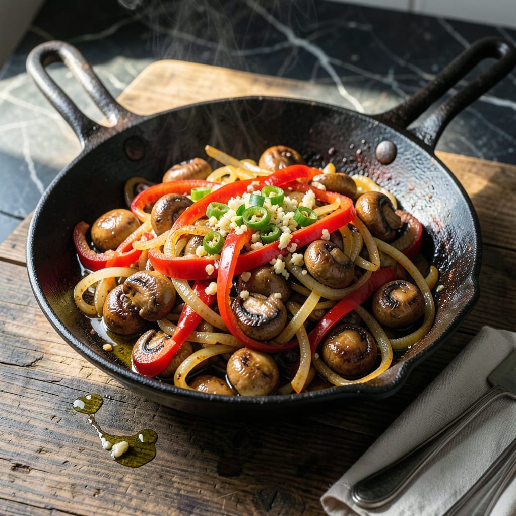 Mushroom Stir Fry Recipe Indian: Earthy Spices and Wok-Charred Veggies