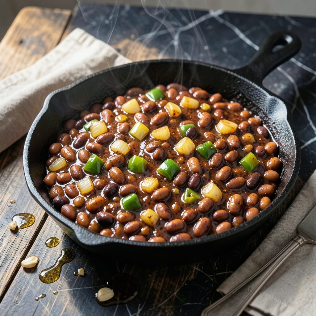 Baked Beans With Barbecue Sauce Recipe: Slow-Simmered Smoky Sweetness