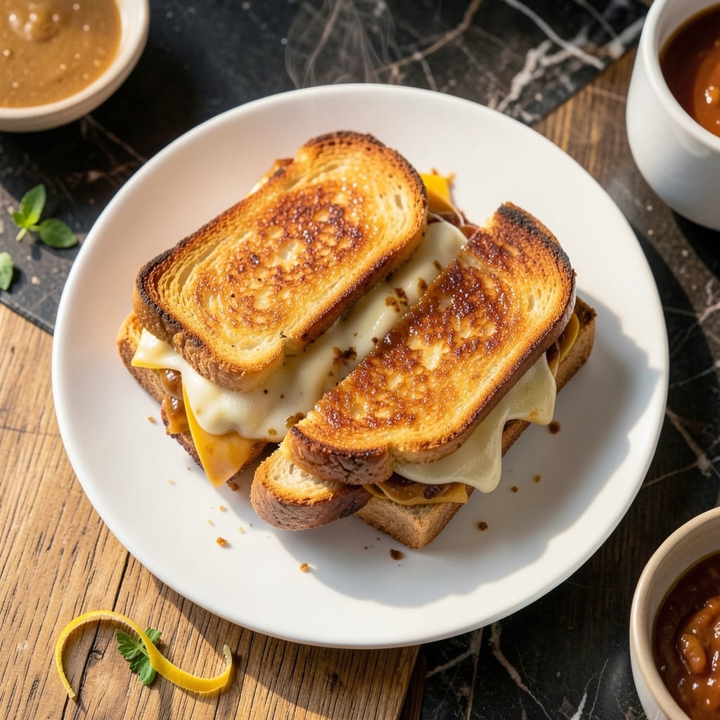 Brioche Grilled Cheese Recipe: Buttery Crust and Gooey Center