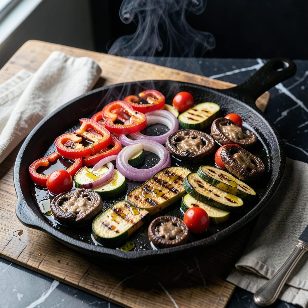 Veg Mix Grill Sizzler Recipe: Sizzling Platter of Spiced Vegetables