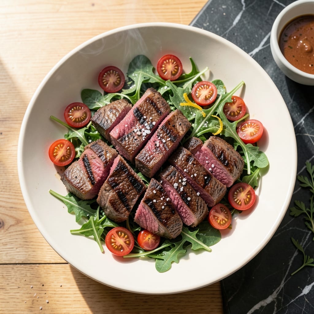 Grilled Beef Salad Recipe: Charred Steak and Fresh Greens Harmony