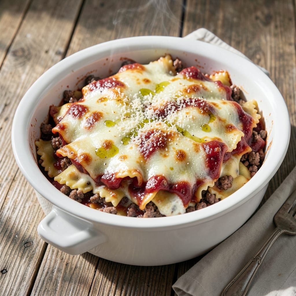 Recipe for Crock Pot Lasagna Made With Ravioli: Set-and-Forget Cheesy Layers Recipe for Crock Pot Lasagna Made With Ravioli: Set-and-Forget Cheesy Layers