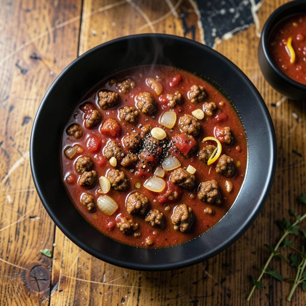 Fast Chili Recipe No Beans: Speedy Meat-Loaded Bowl in 30 Minutes