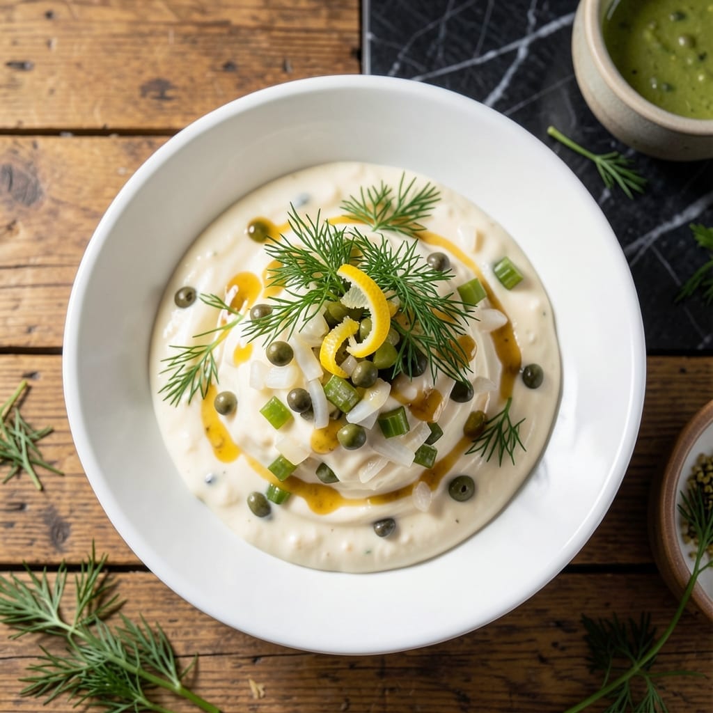 Jamie Oliver's Tartar Sauce Recipe: Zesty Caper and Dill Emulsion