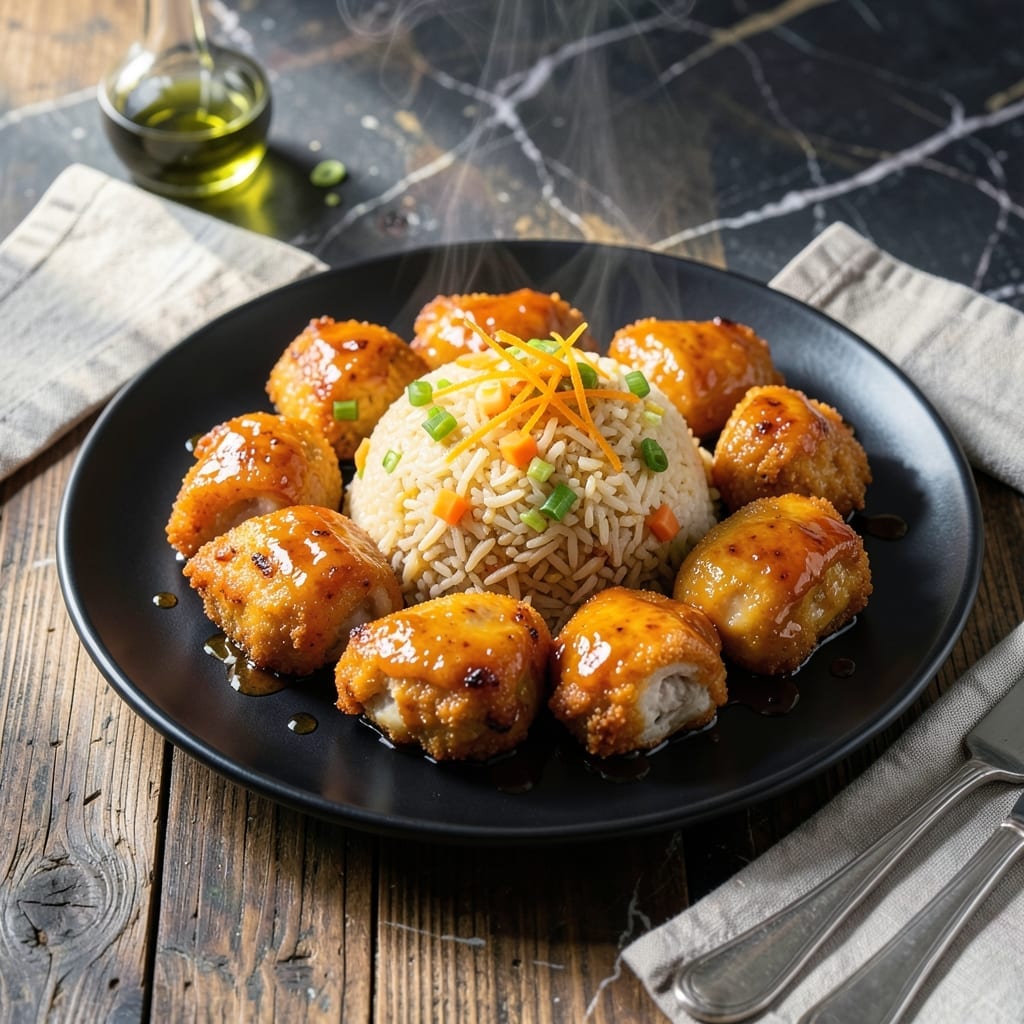 Orange Chicken and Fried Rice Recipe: Sweet Heat With Crispy Bites