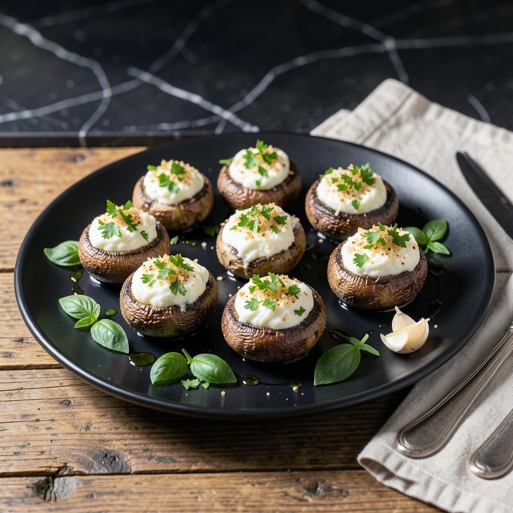 Carrabba's Stuffed Mushroom Recipe: Garlic-Herb Cheese Filling