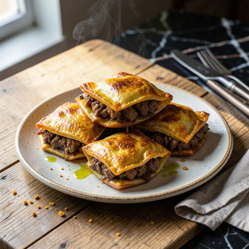Authentic Jamaican Patty Recipe: Flaky Crust with Spiced Filling