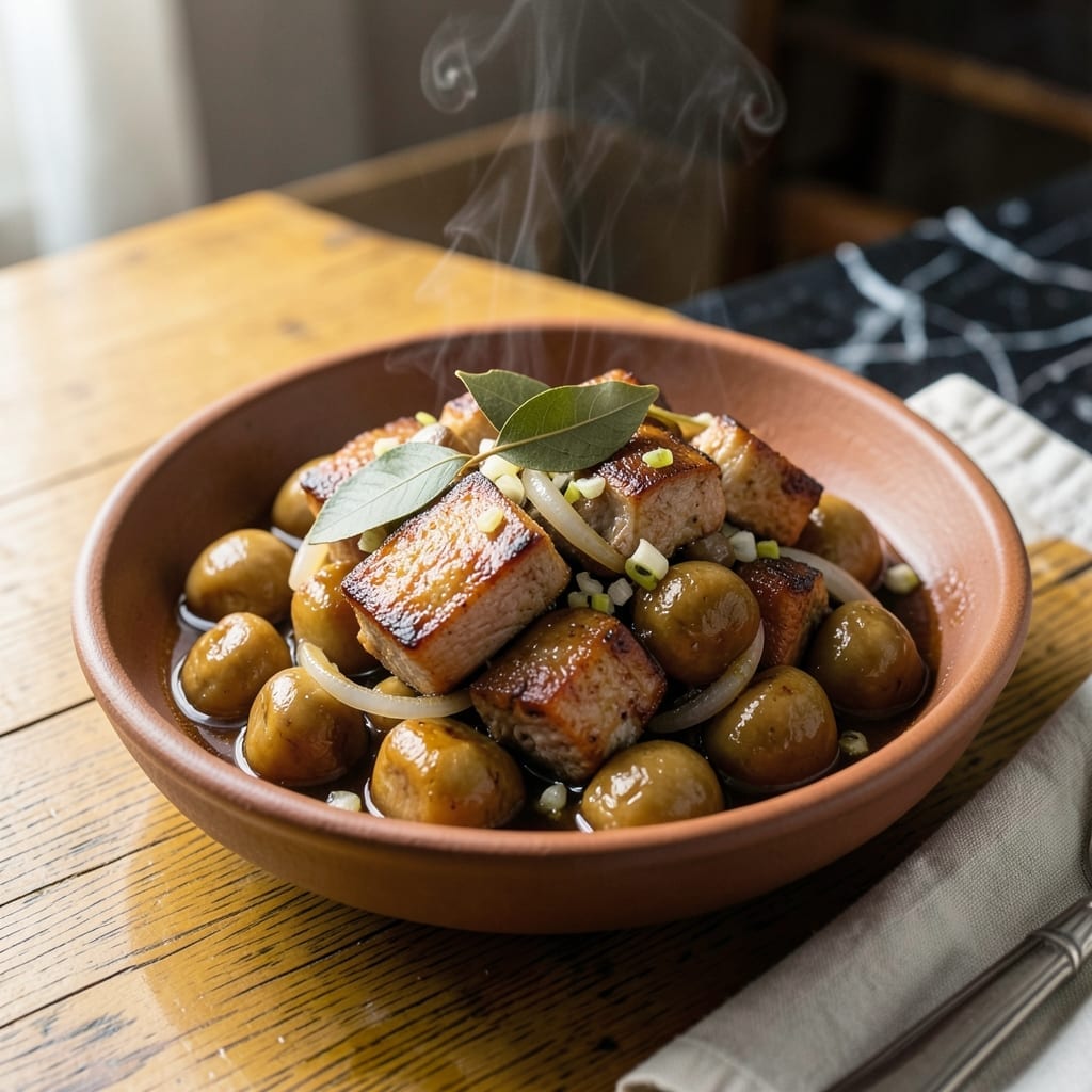 Pork With Mushroom Recipe Filipino Style: Adobo-Infused Umami Delight