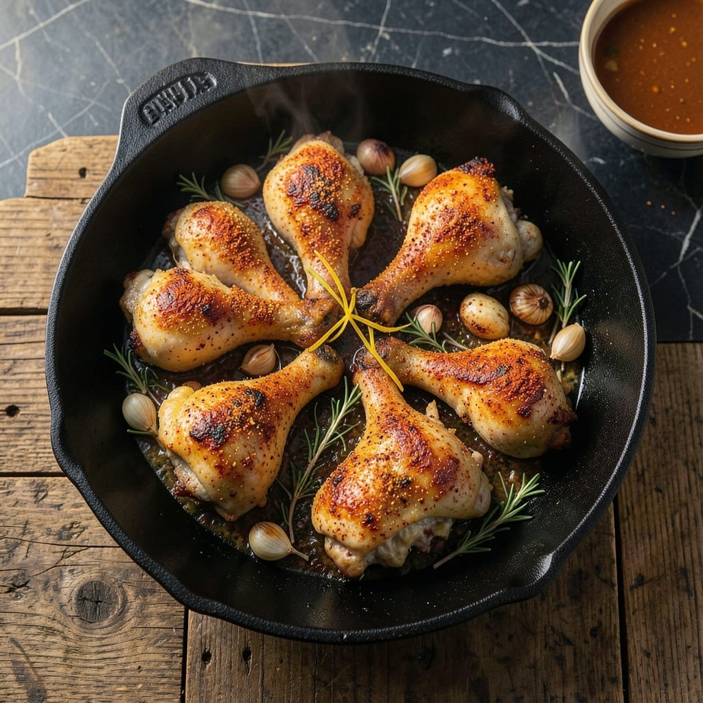 Recipe For Chicken Legs On Stove Top: Cast Iron Crispy Delight