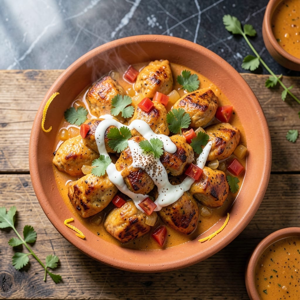 Easy Butter Chicken Recipe Tasty Indian Style: Velvety Tomato Sauce with Aromatic Spices
