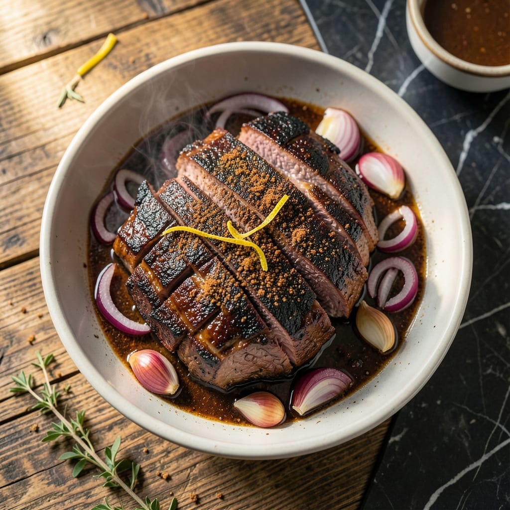 BBQ Beef Bottom Round Roast Recipe: Coffee-Rubbed Smokehouse Flavor