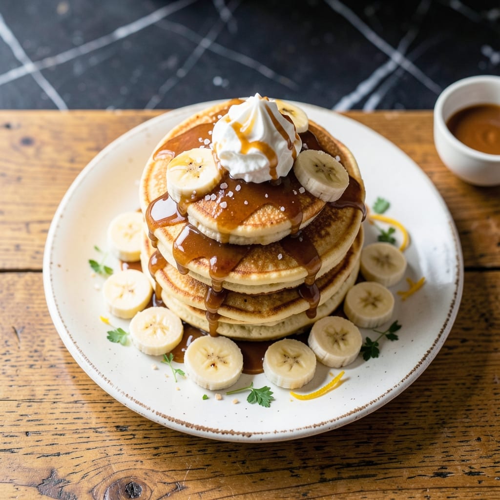 Denny's Salted Caramel Banana Pancakes Recipe: Fluffy Stacks with Gooey Toppings
