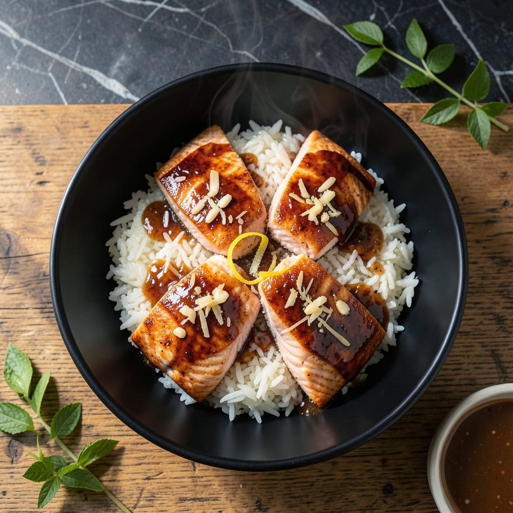 Recipe for Salmon With Brown Sugar and Soy Sauce: Sweet and Savory Glaze With Asian Flair Recipe for Salmon With Brown Sugar and Soy Sauce: Sweet and Savory Glaze With Asian Flair
