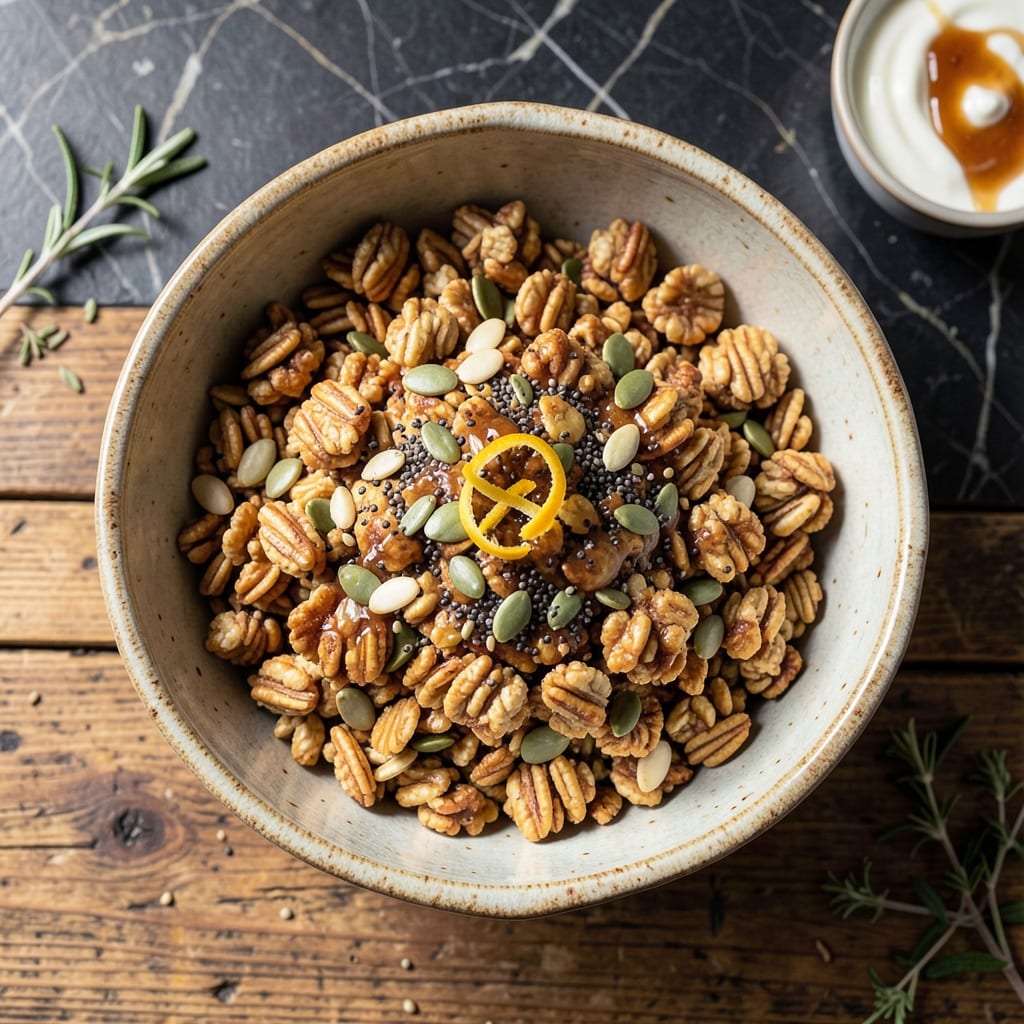 Homemade Granola Recipe No Nuts: Clustered Oat Sweetness with Seeds
