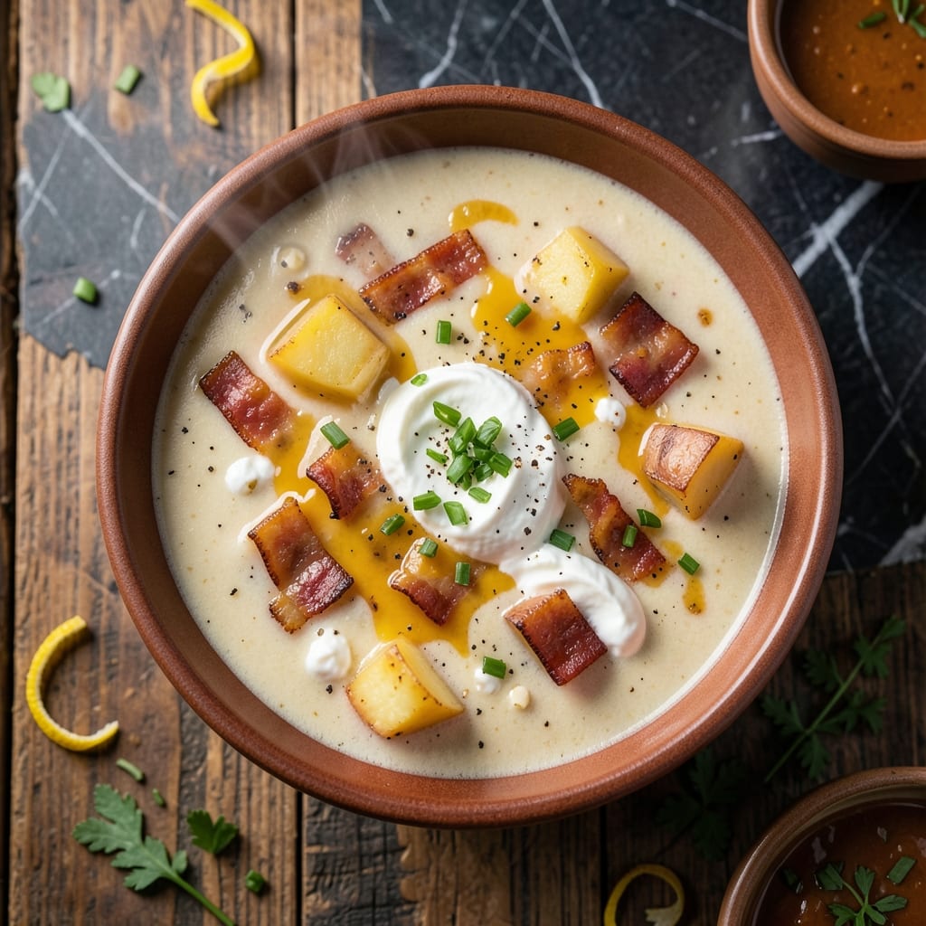 Tony Roma's Baked Potato Soup Recipe: Loaded With Cheesy Bacon Flavor