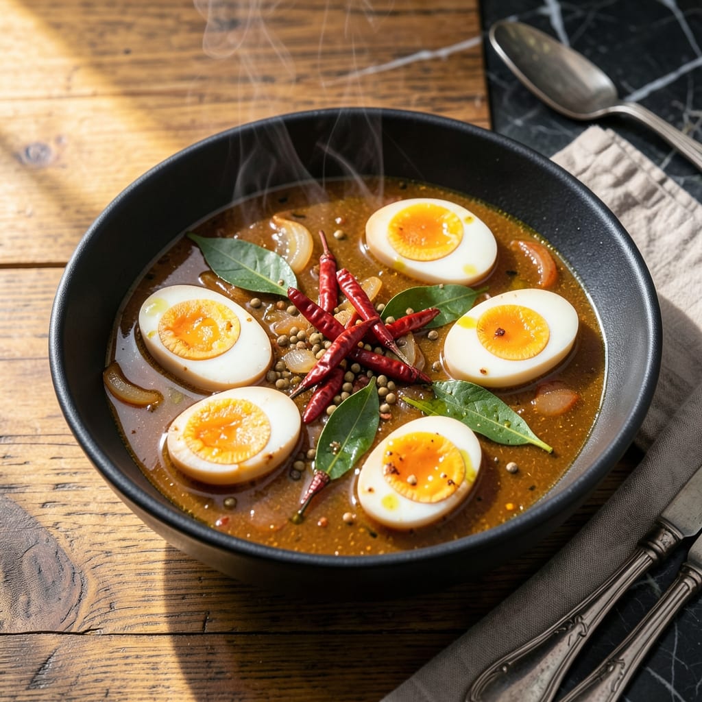 Egg Kuzhambu Recipe Tamil: Tangy Tamarind Curry With Hard-Boiled Eggs