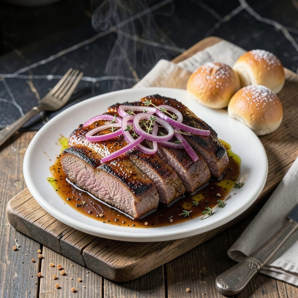 Barbecue London Broil Crock Pot Recipe: Slow-Cooked Smoky Tenderness Barbecue London Broil Crock Pot Recipe: Slow-Cooked Smoky Tenderness