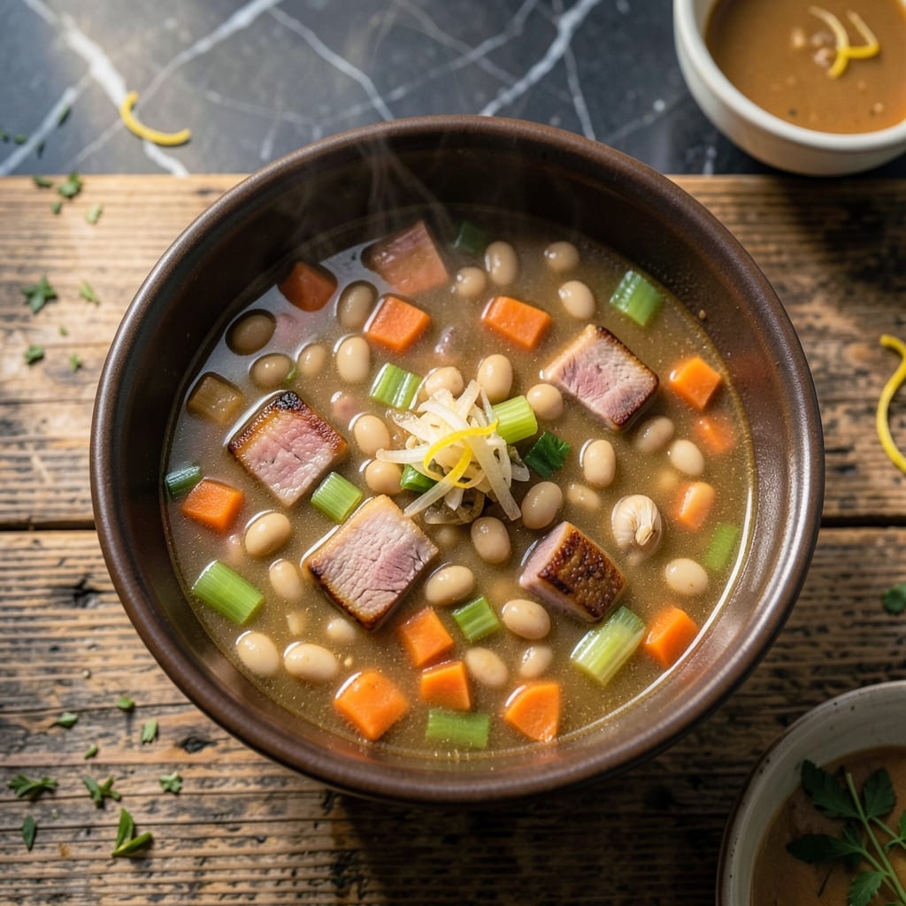 Recipe for Ham & Bean Soup in Crock Pot: Smoky Hearty Simmer All Day