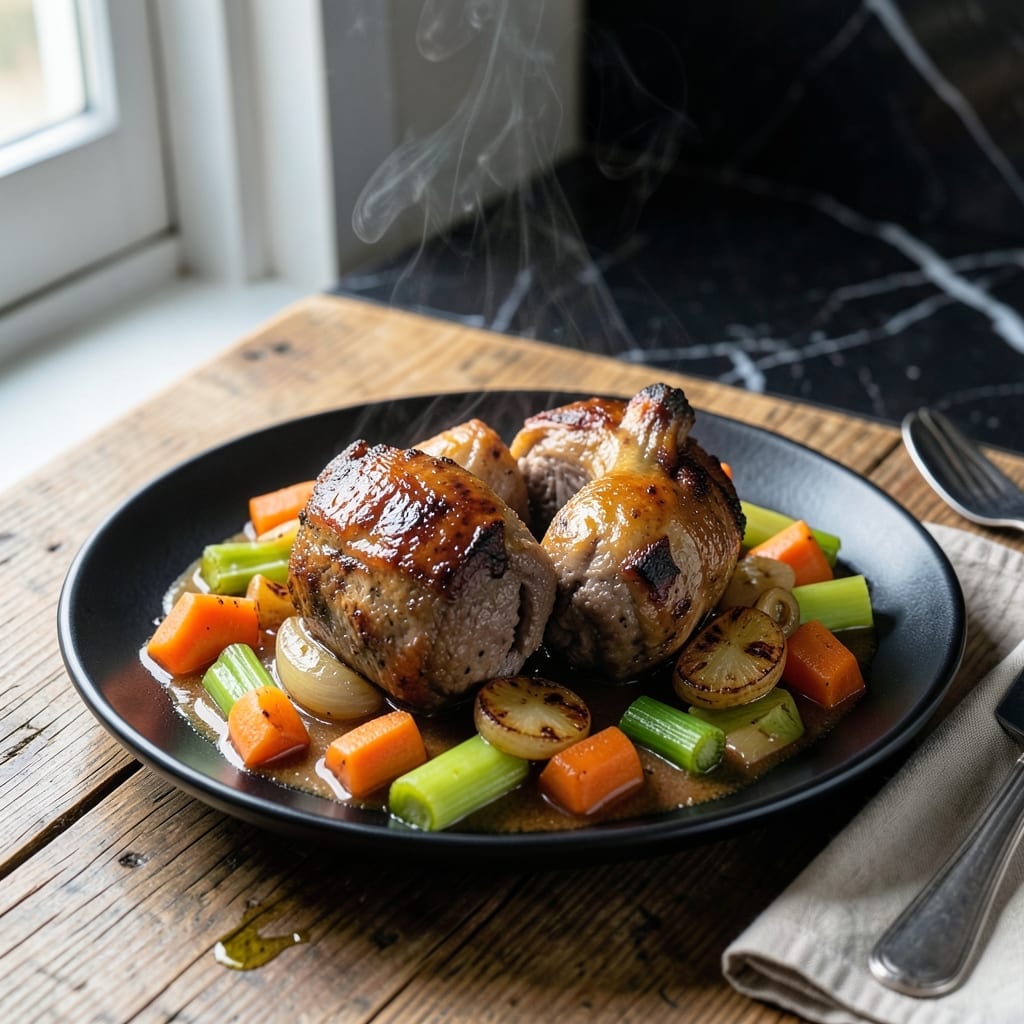 Lamb Shank Recipe White Wine: Slow-Braised Herb Infusion with Garlic and Lemon