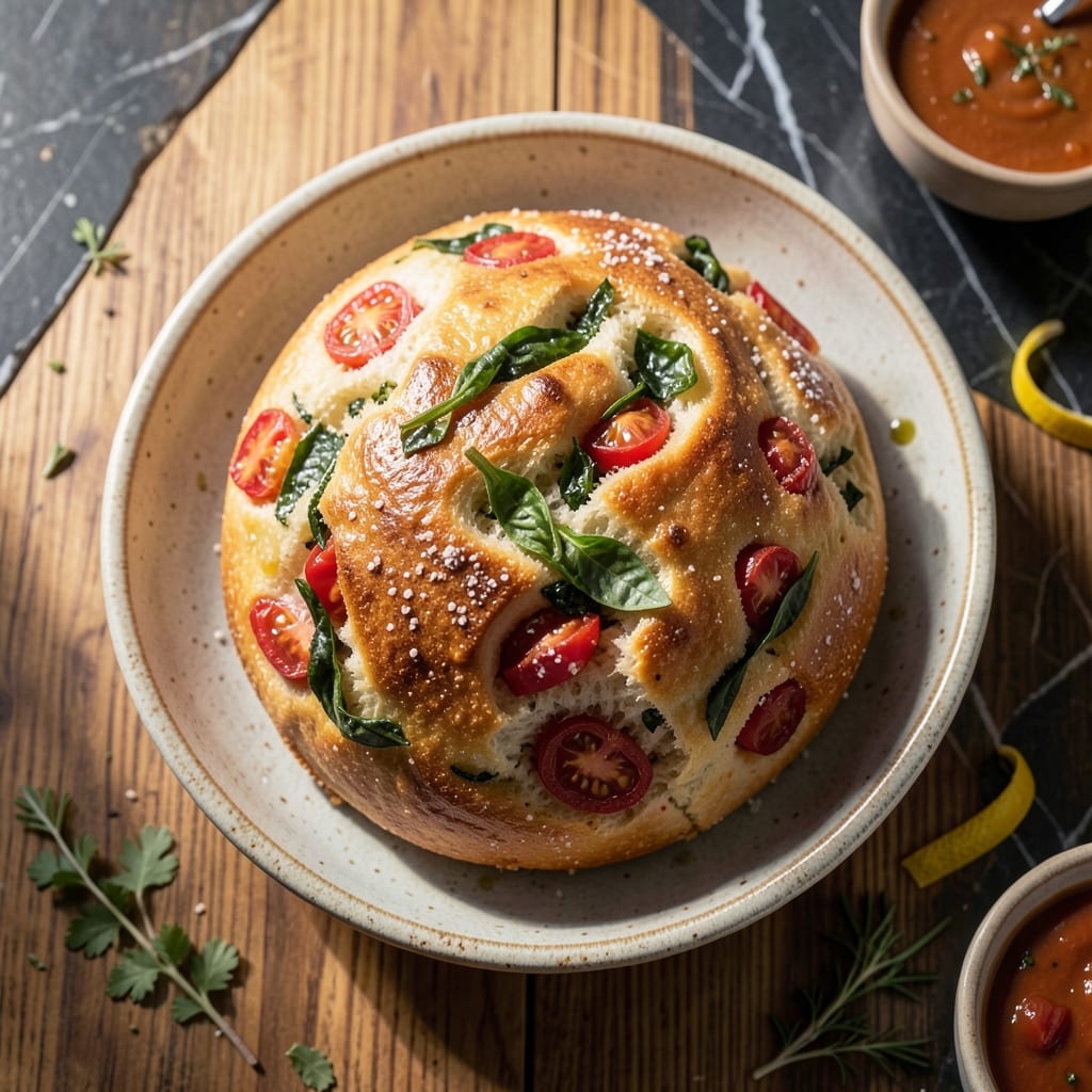 Panera Tomato Basil Bread Recipe: Bakery-Style Loaf with Herb-Infused Crust