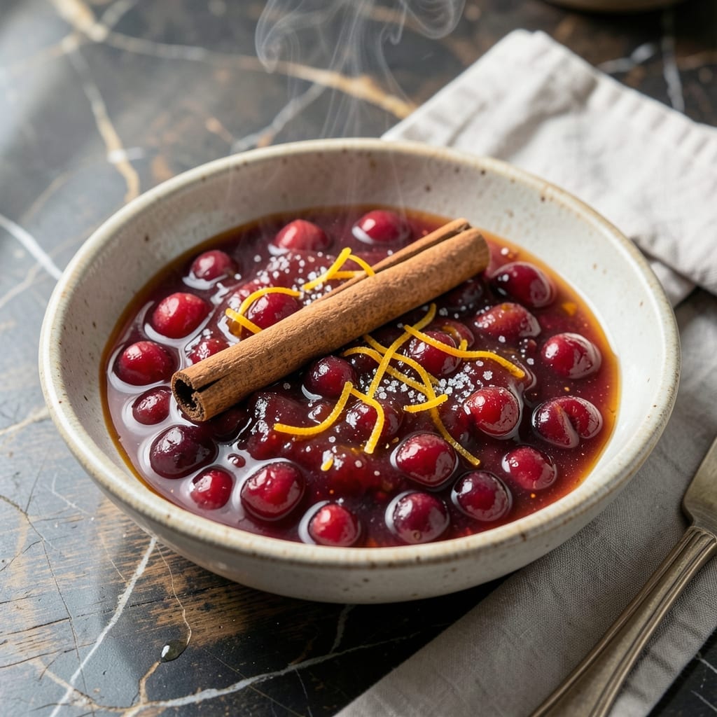 Cranberry Sauce Recipe With Orange Juice and Cinnamon Stick: Zesty Holiday Condiment in 20 Minutes