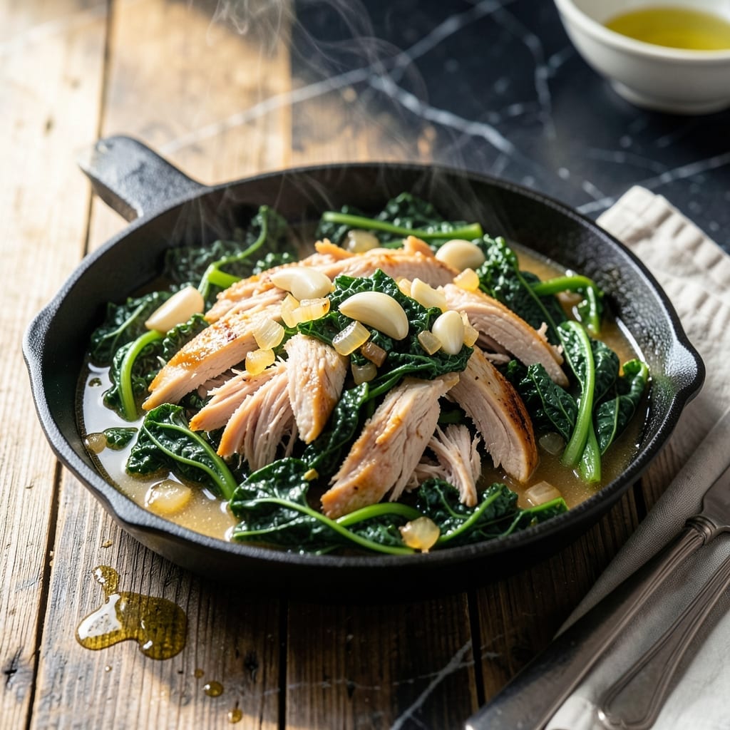 Greens Recipe With Turkey: Post-Holiday Comfort in a Skillet