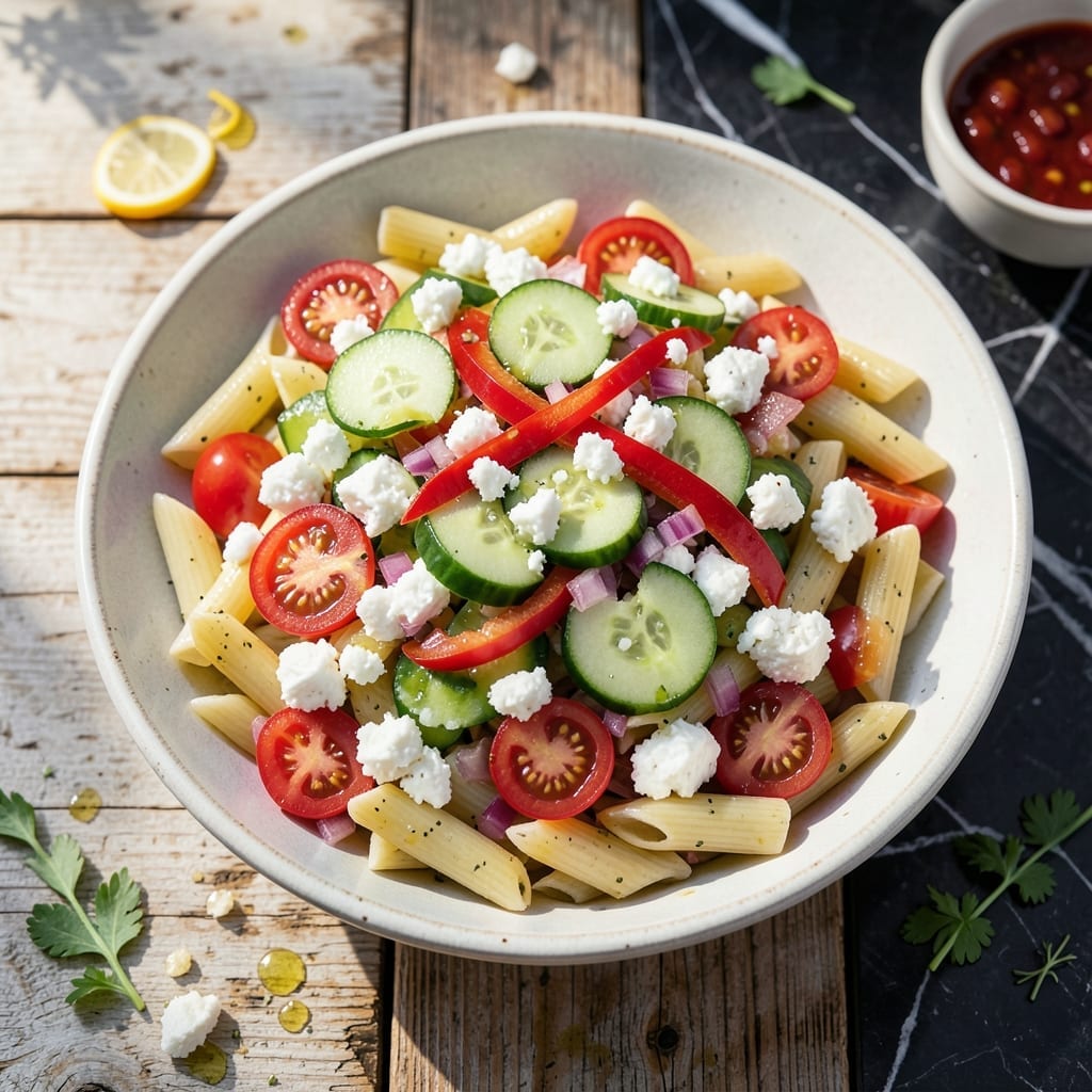 Pasta Salad Recipe No Olives: Zesty Garden Freshness in Every Bite