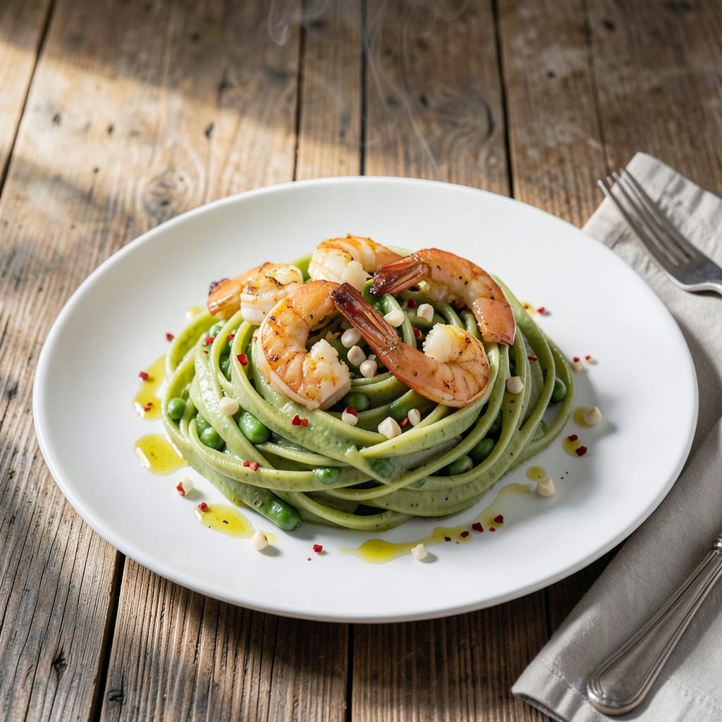 Edamame Pasta Recipe With Shrimp: Protein-Packed Weeknight Dinner
